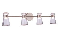 Carafe Carafe 8 Light LED Vanity in Brushed Polished Nickel