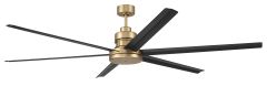 MND72SBFB6 Ceiling Fan (Blades Included) Satin Brass-Flat Black
