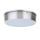 The Fenn - X6713 from Craftmades Fenn Collection is a sleek flushmount LED light with a brushed silver metal frame and frosted white glass cover, offering a simple, modern design that complements various interior styles.
