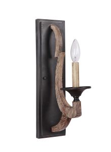 35161-WP Wall Sconce Weathered Pine