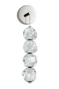 Jackie Jackie 4 Light Wall Sconce in Polished Nickel