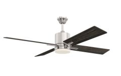 Teana 52" Ceiling Fan with Blades, Light Kit and Wall Control