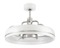 TYL24WPLN3 Ceiling Fan (Blades Included) White-Polished Nickel