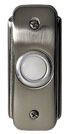 Builder Recessed Buttons Stepped Rectangle Lighted Push Button in Bronze