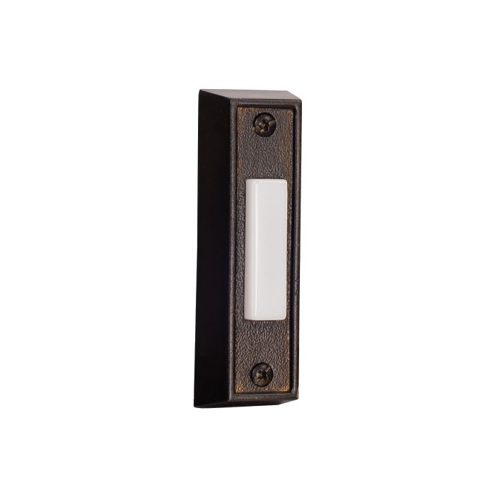 Builder Surface Mount Buttons Surface Mount Rectangle Lighted Push Button in Bronze