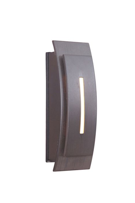 Touch-Buttons Contemporary Curved Lighted Touch Button in Aged Iron