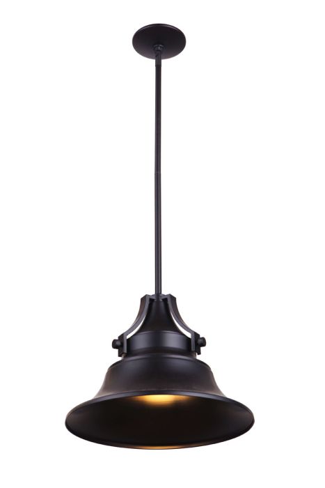 Union Union 1 Light Small Pendant in Midnight with Metal Shade