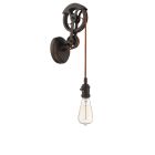 CPMKPW-1ABZ Pulley Wall Sconce Hardware Aged Bronze Brushed