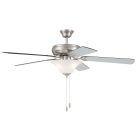 DCF52BNK5C1W Ceiling Fan (Blades Included) Brushed Polished Nickel