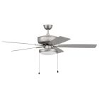 Pro Plus 52" Ceiling Fan with Slim Pan Light Kit and Blades