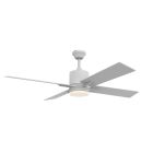 Teana 52" Ceiling Fan with Blades, Light Kit, Remote and Wall Control
