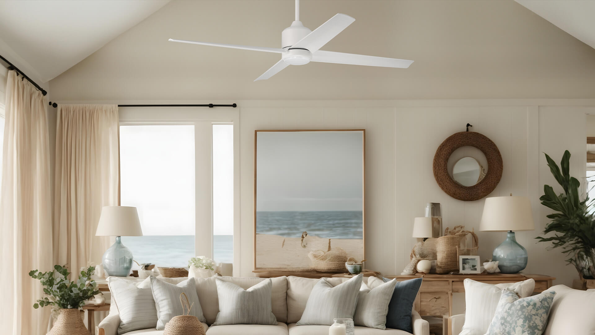 Quell Ceiling Fan in White Collection by Craftmade