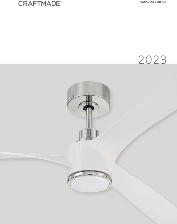 2023 Craftmade Fans and Lighting Catalog for Canada